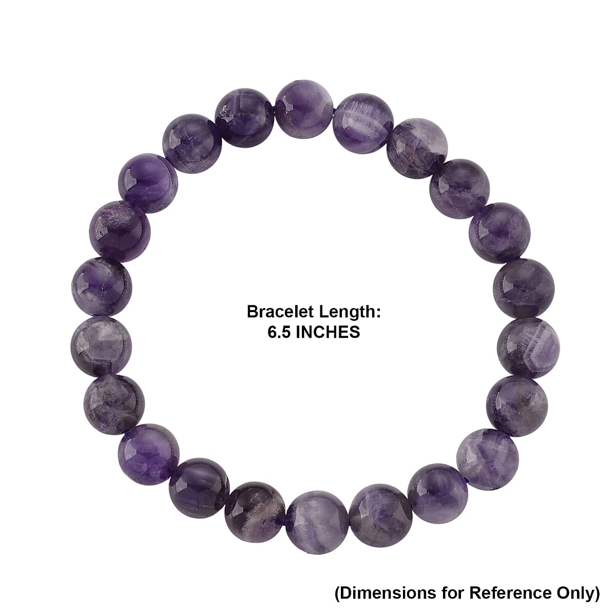 Bi-Color Amethyst 165.00 ctw Beaded Stretch Bracelet image number 4