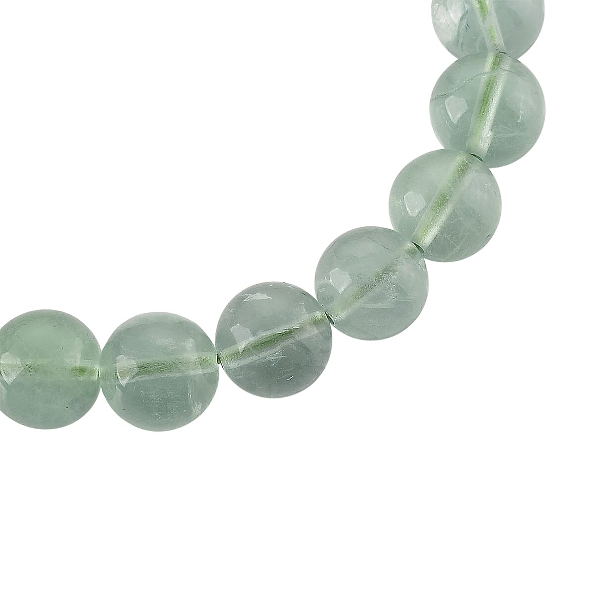 Green Fluorite 155.00 ctw Beaded Stretch Bracelet image number 3