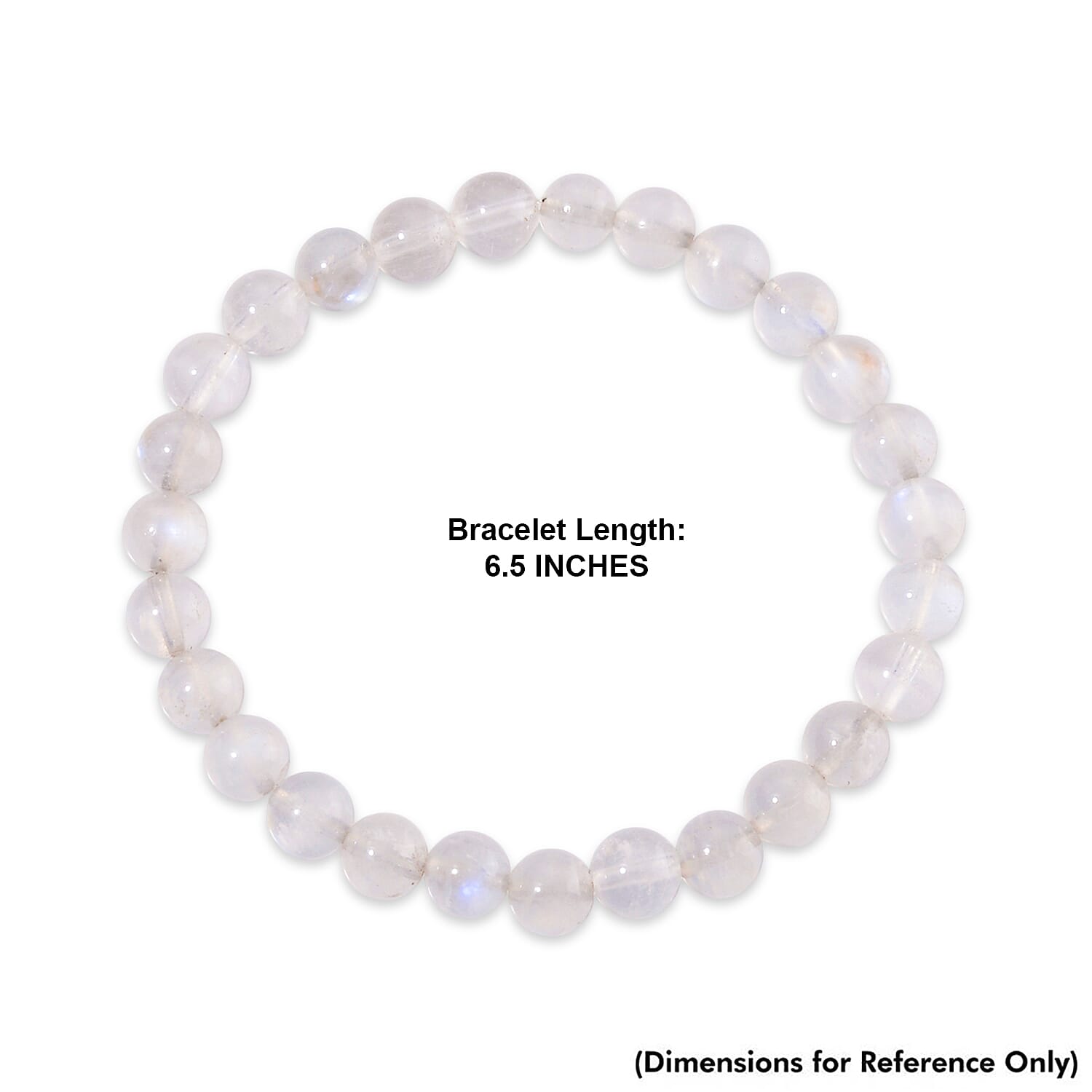 Rainbow Moonstone 80.00 ctw Beaded Stretch Bracelet