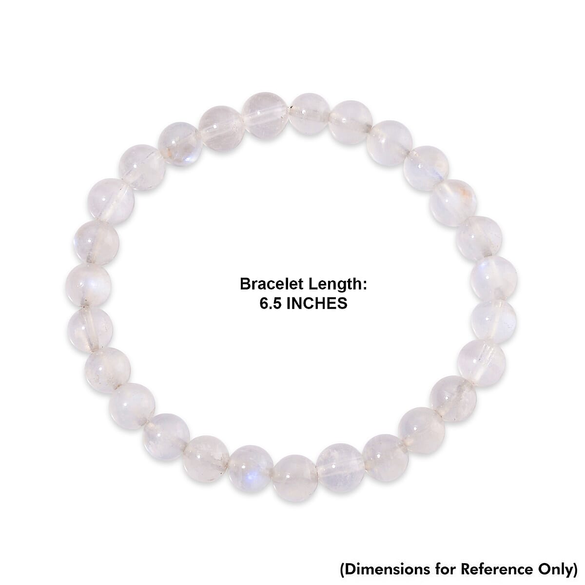 Rainbow Moonstone 80.00 ctw Beaded Stretch Bracelet image number 4