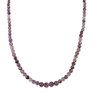 D'Joy Cacoxenite 250.00 ctw Beaded Necklace in Rhodium Over Sterling Silver (20 Inches)