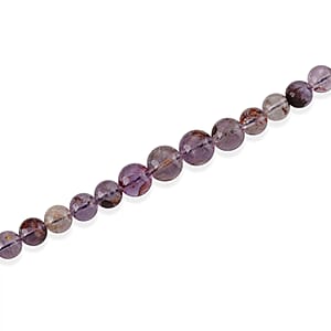 D'Joy Cacoxenite 250.00 ctw Beaded Necklace in Rhodium Over Sterling Silver (20 Inches)