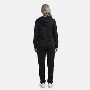 Lee Hanton Black French Terry Track Suit - Large