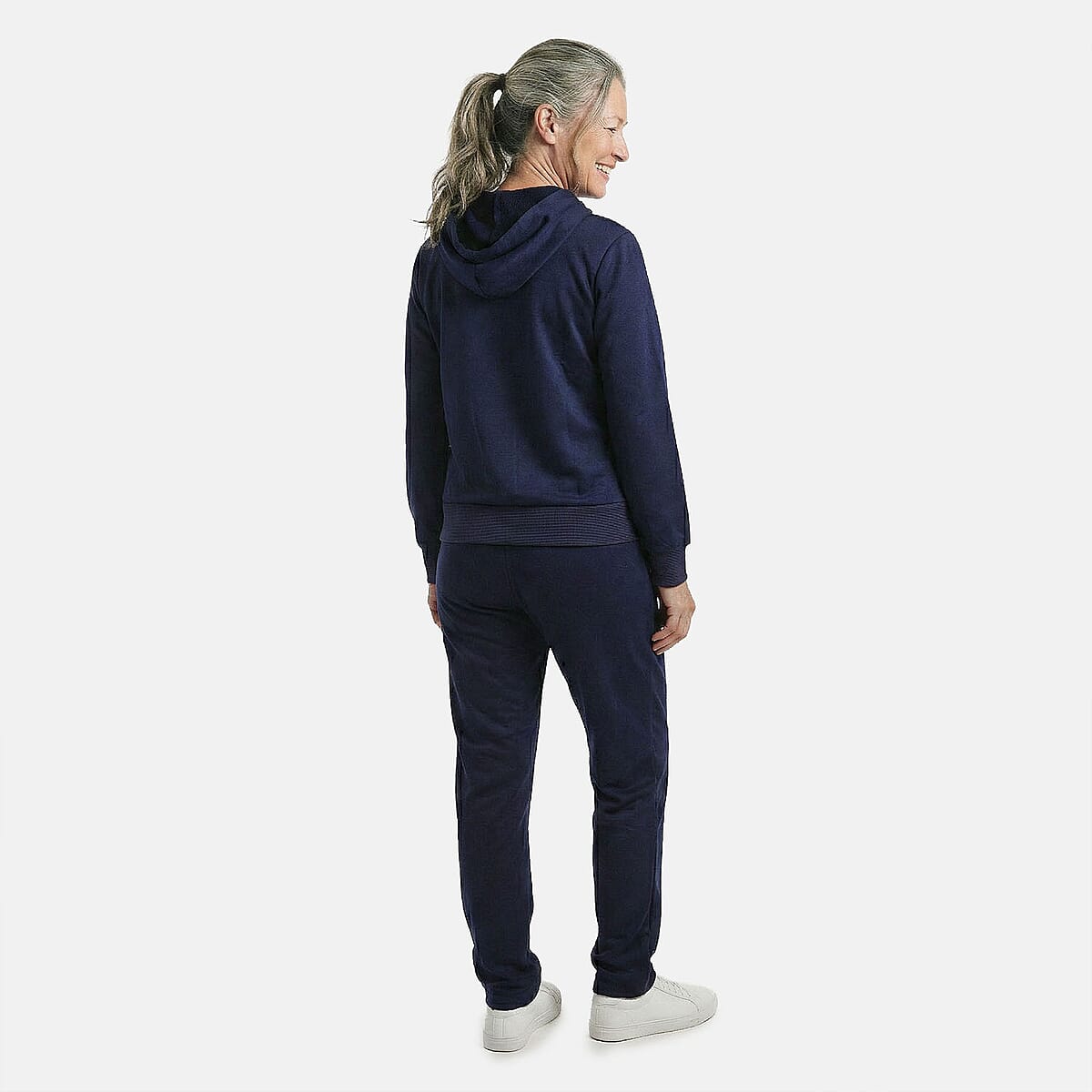Buy Lee Hanton Navy French Terry Track Suit -Medium at ShopLC.