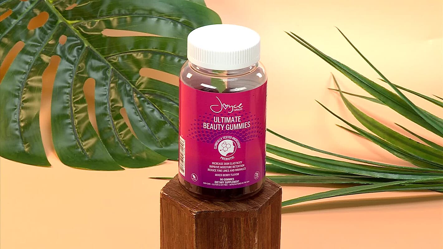 Joyce Giraud Ultimate Beauty Gummies Prebiotic Dietary Supplement-Mixed Berry (90 Gummies) Made in US