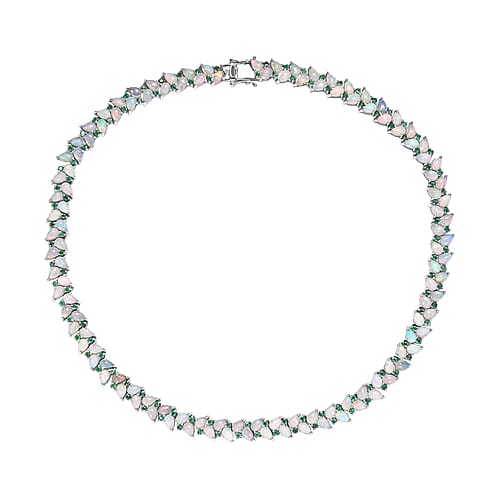 Ethiopian Welo Opal & Kagem Zambian Emerald - Product card gallery slide 1 (10178452717881)