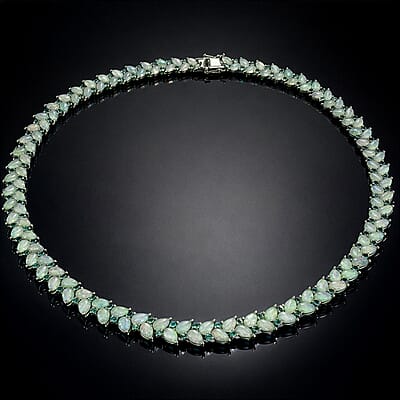 Ethiopian Welo Opal & Kagem Zambian Emerald - Product card gallery slide 2 (10178452717881)