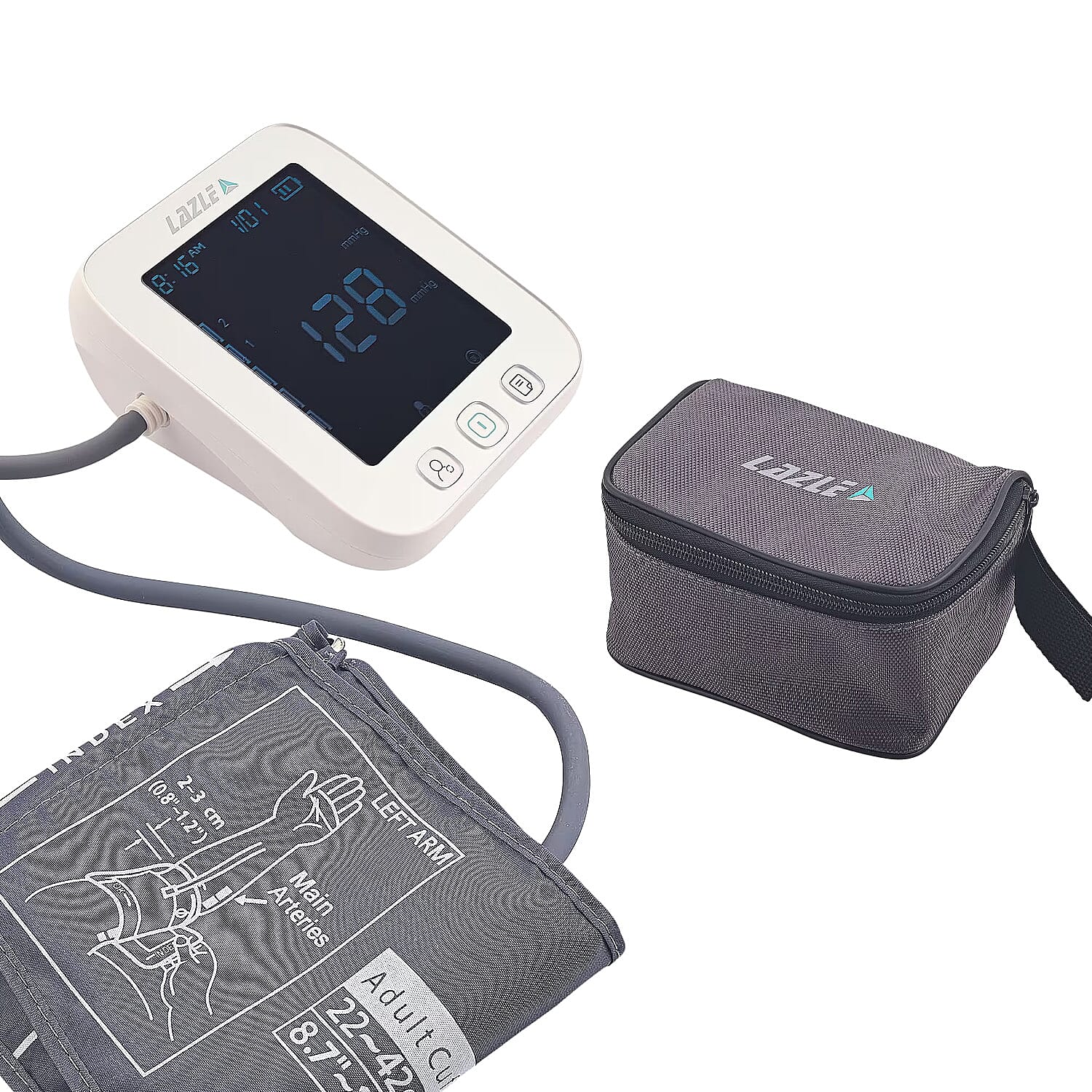 Lazle Gray Automatic Blood Pressure Monitor