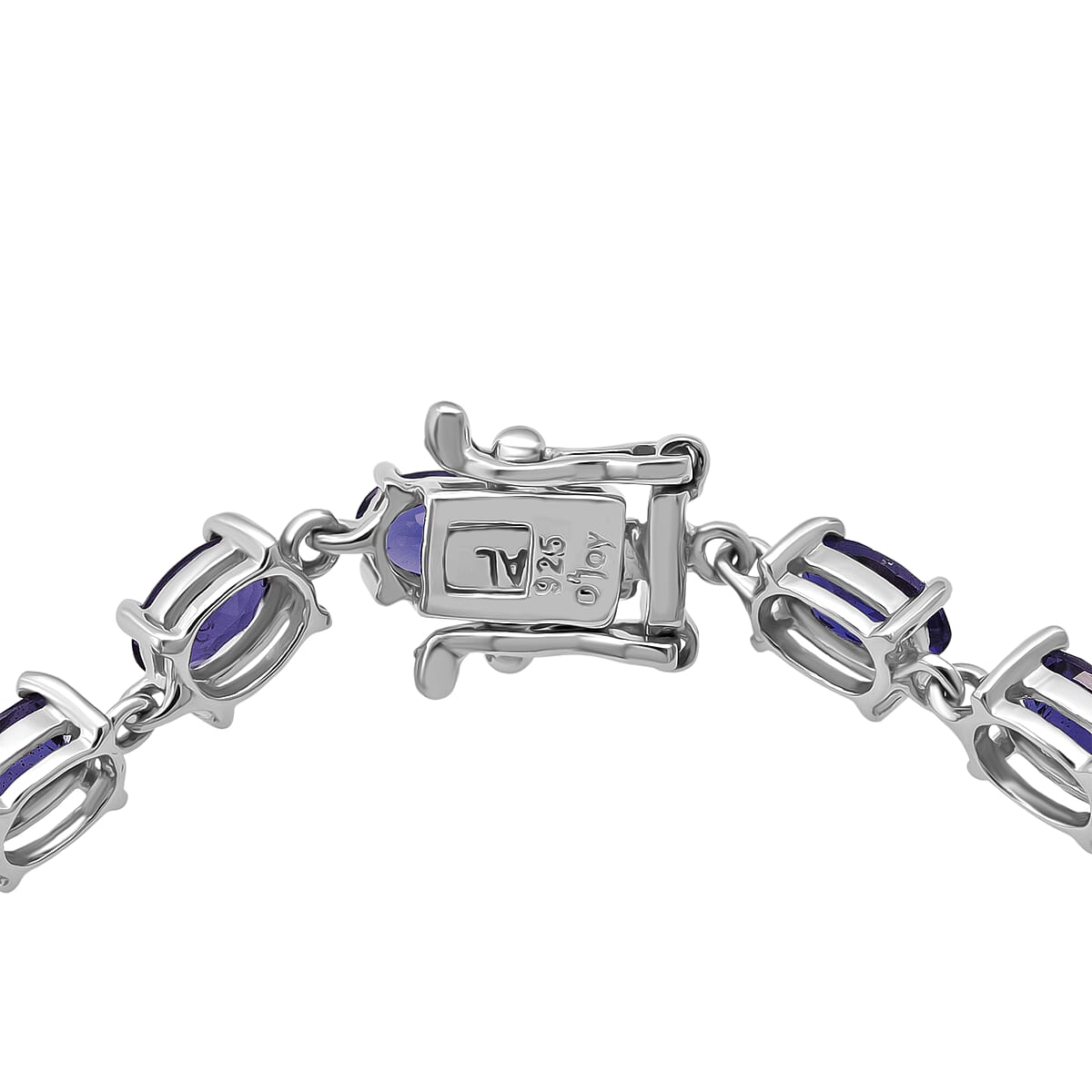 D'Joy Premium Catalina Iolite 7.50 ctw Bracelet in Rhodium Over Sterling Silver (6.50 In) image number 3