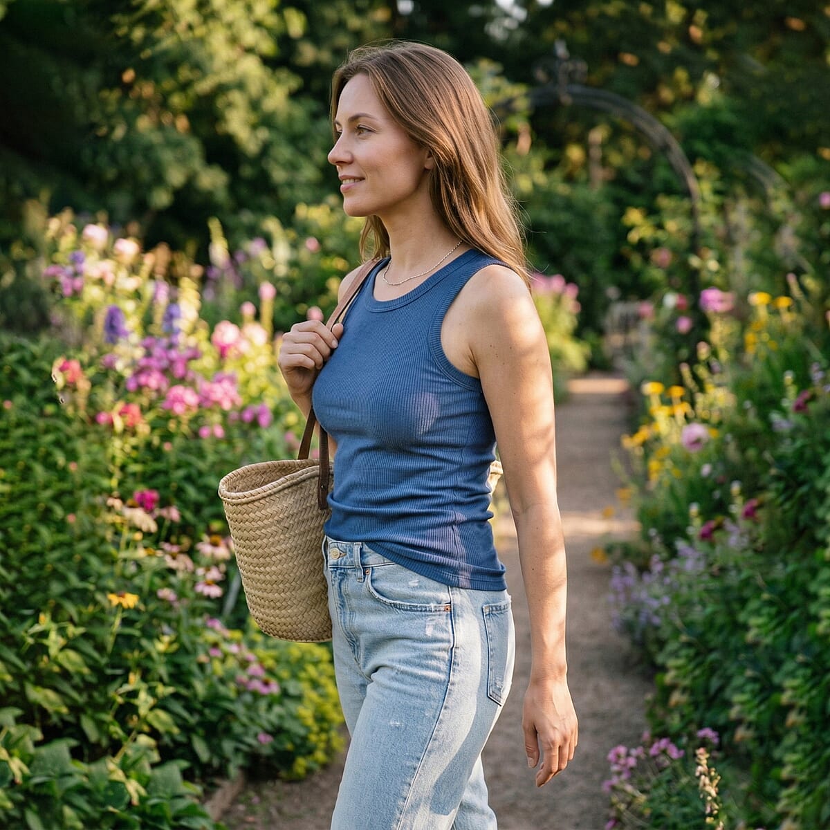 La Marey Set of 2 Charcoal and White Tank Top - XXL image number 6