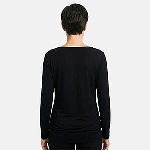 Vertigo Black 2-Tone Jaguar Print  Off The ShoulderTop -Large