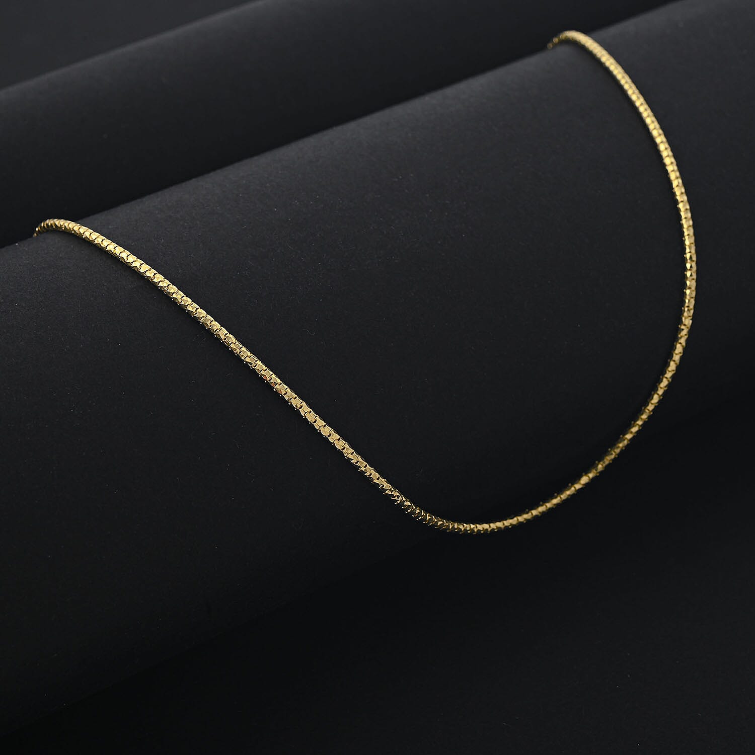 1.5mm Fancy Luca Chain Necklace in 10K Yellow Gold 3.70 Grams 20 Inches 
