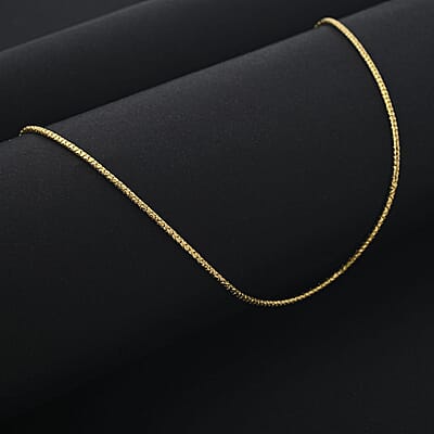 1.5mm Fancy Luca Chain Necklace in 10K Yellow Gold 3.70 Grams 20 Inches 