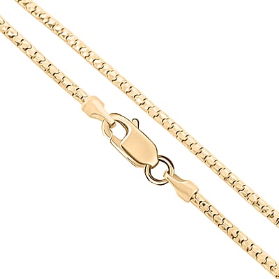 1.5mm Fancy Luca Chain Necklace in 10K Yellow Gold 3.70 Grams 20 Inches 