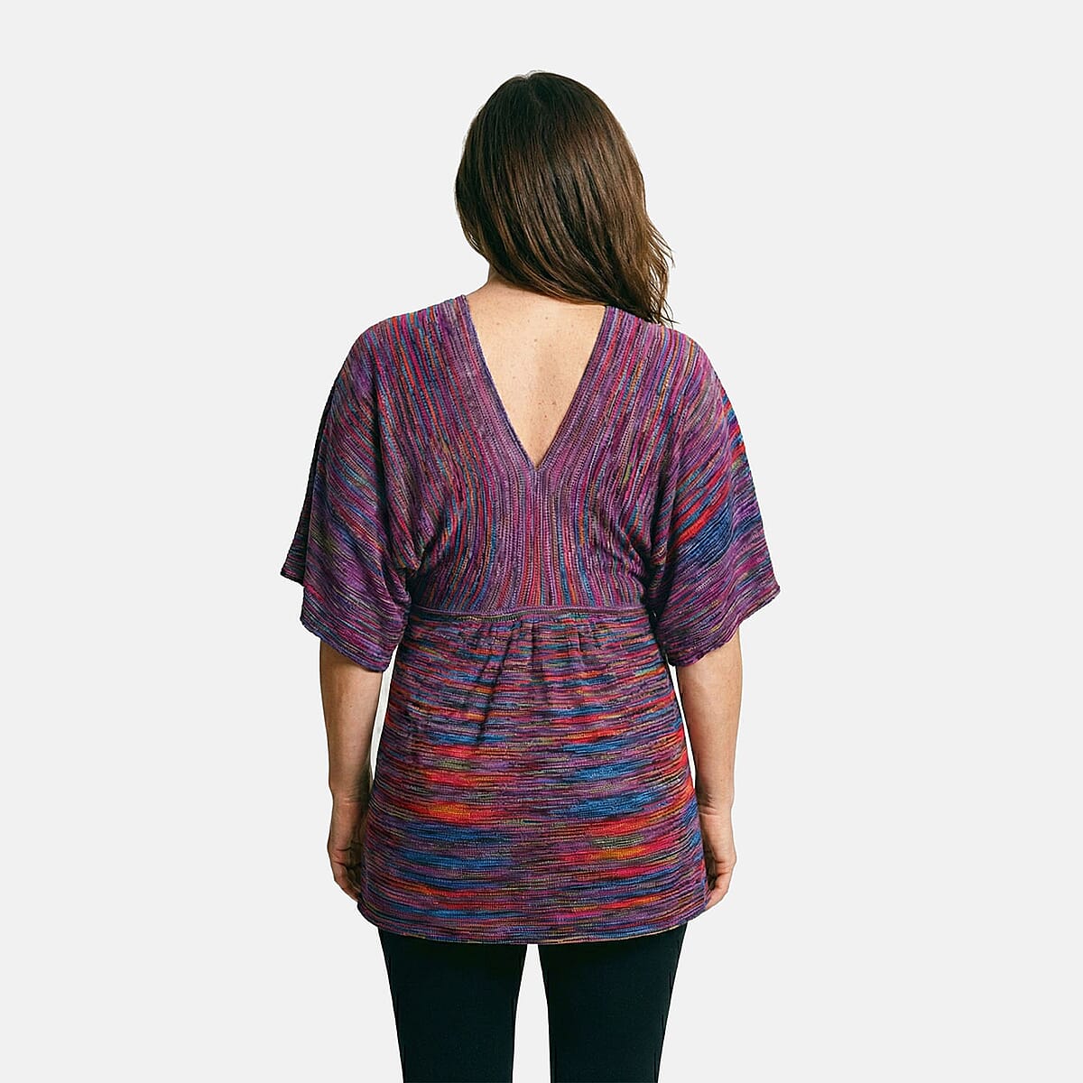 Vertigo Magenta Space Dye Dolman Top -Large image number 2