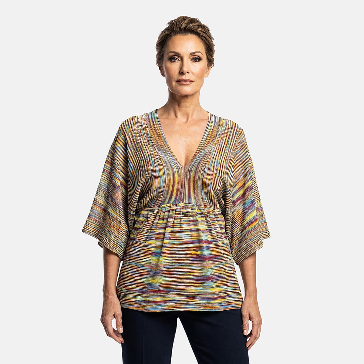 Vertigo Beige Lemongrass Space Dye Dolman Top -Medium image number 0