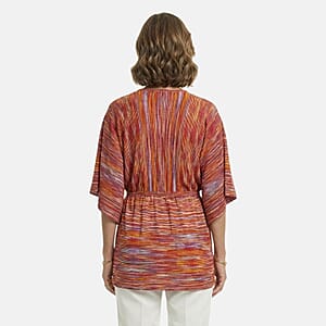 Vertigo Red Space Dye Dolman Top -Medium