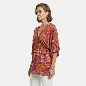 Vertigo Red Space Dye Dolman Top -XL