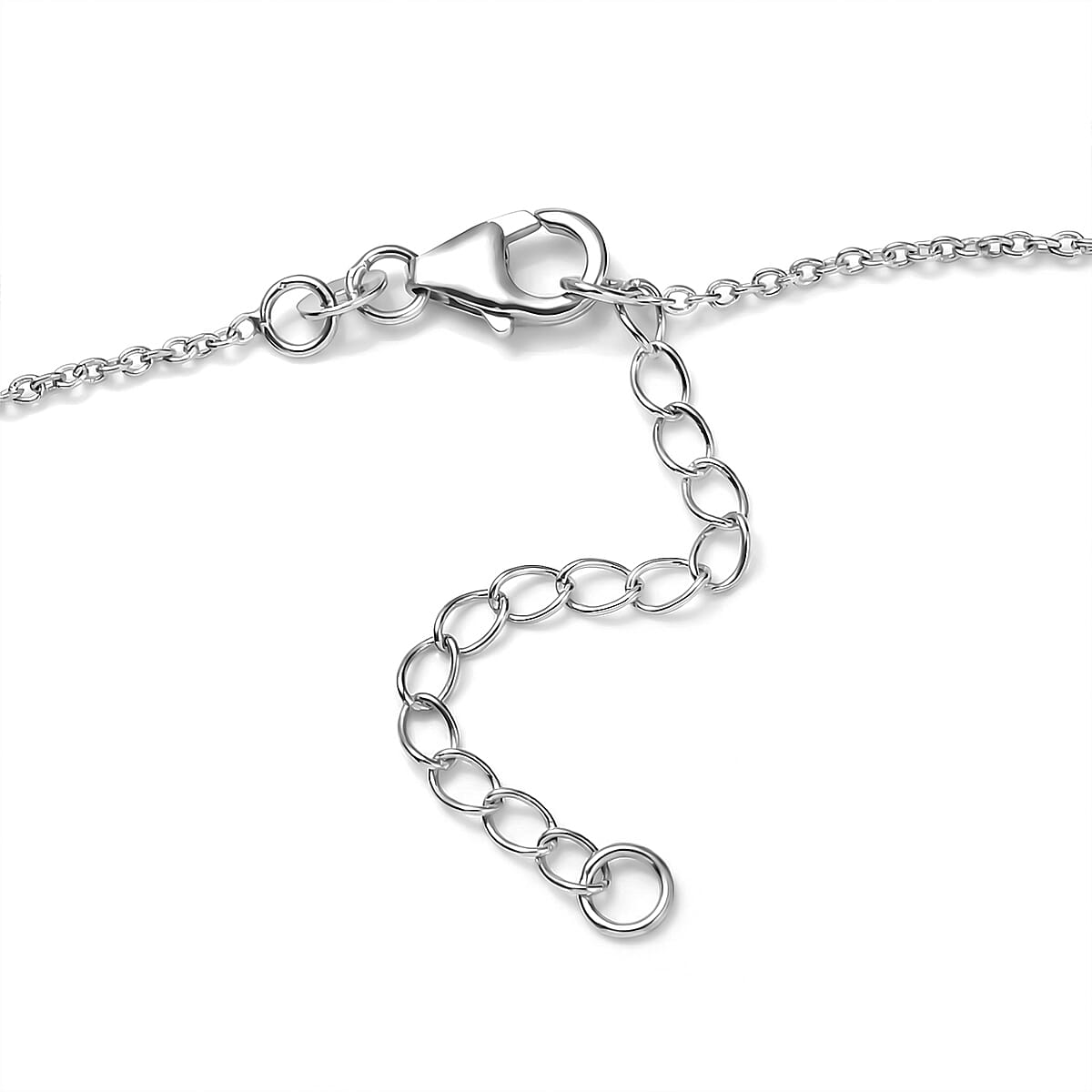 D'Joy Moissanite 6.90 ctw Necklace in Rhodium Over Sterling Silver 18-20 Inches  image number 4