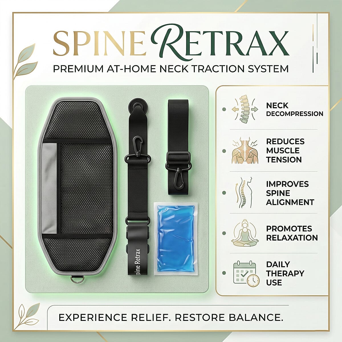 Closeout Spine Retrax Neck and Back Pain Reliver image number 3