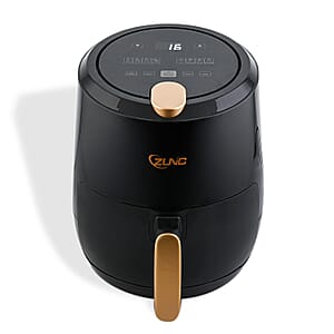 Closeout Digital Zunc Air Fryer with 8 Presets, Oilless Cooker with Nonstick Coated Basket -3.6 Quart