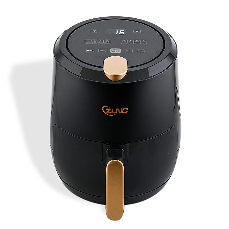 Closeout Digital Zunc Air Fryer with 8 Presets, Oilless Cooker with Nonstick Coated Basket -3.6 Quart