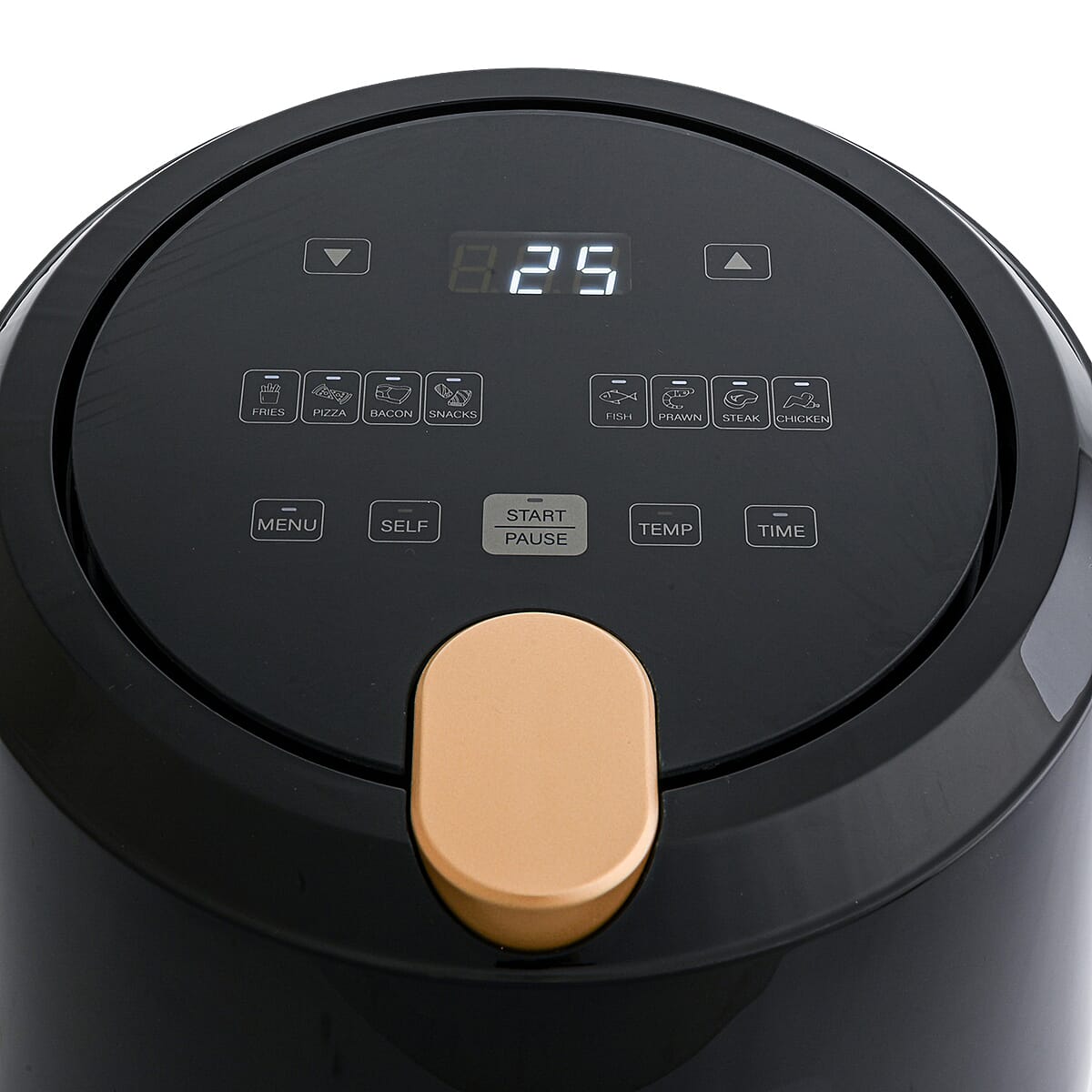 Closeout Digital Air Fryer with 8 Presets, Oilless Cooker with Nonstick Coated Basket -3.6 Quart - Black image number 3