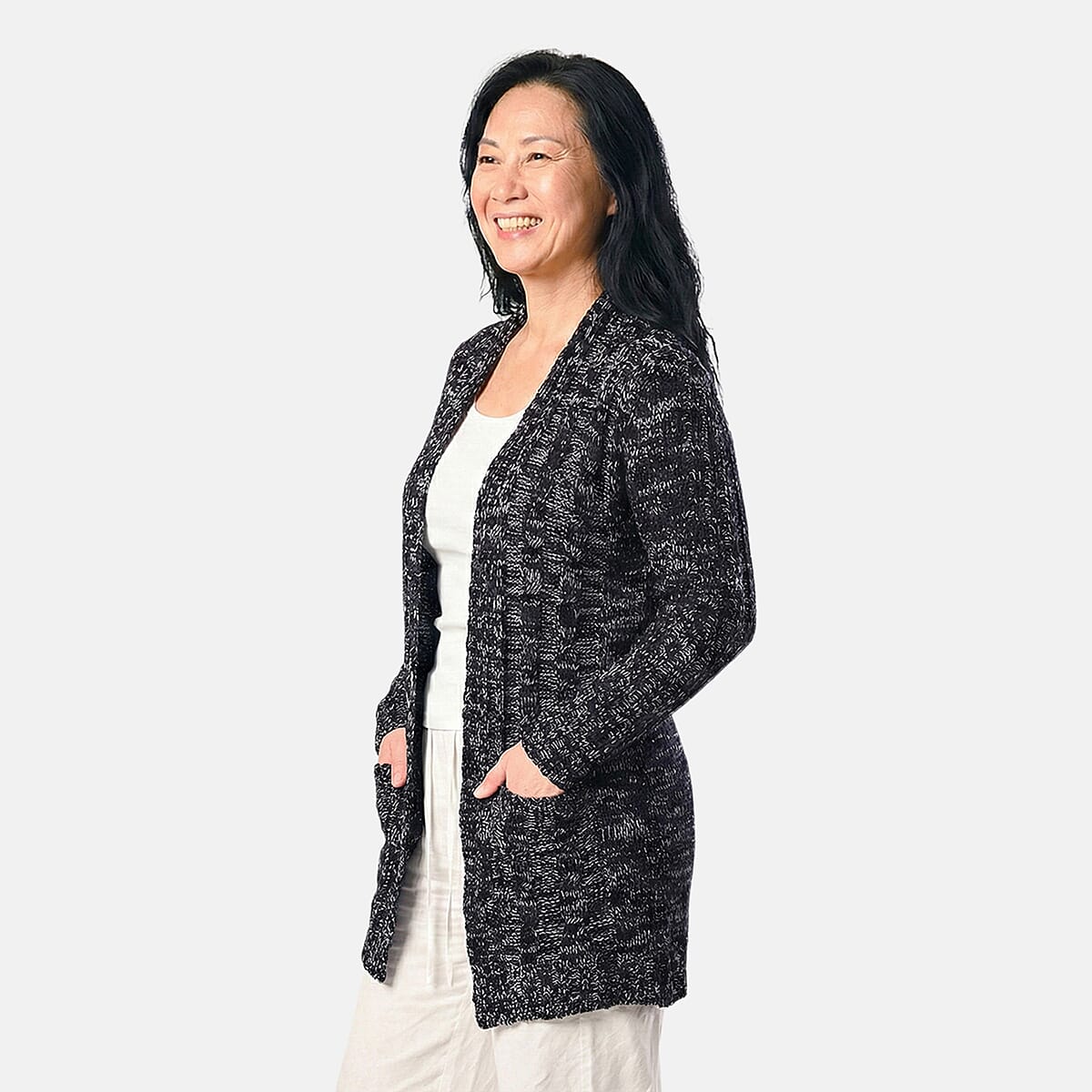 Love Ryan Black Cardigan M image number 3