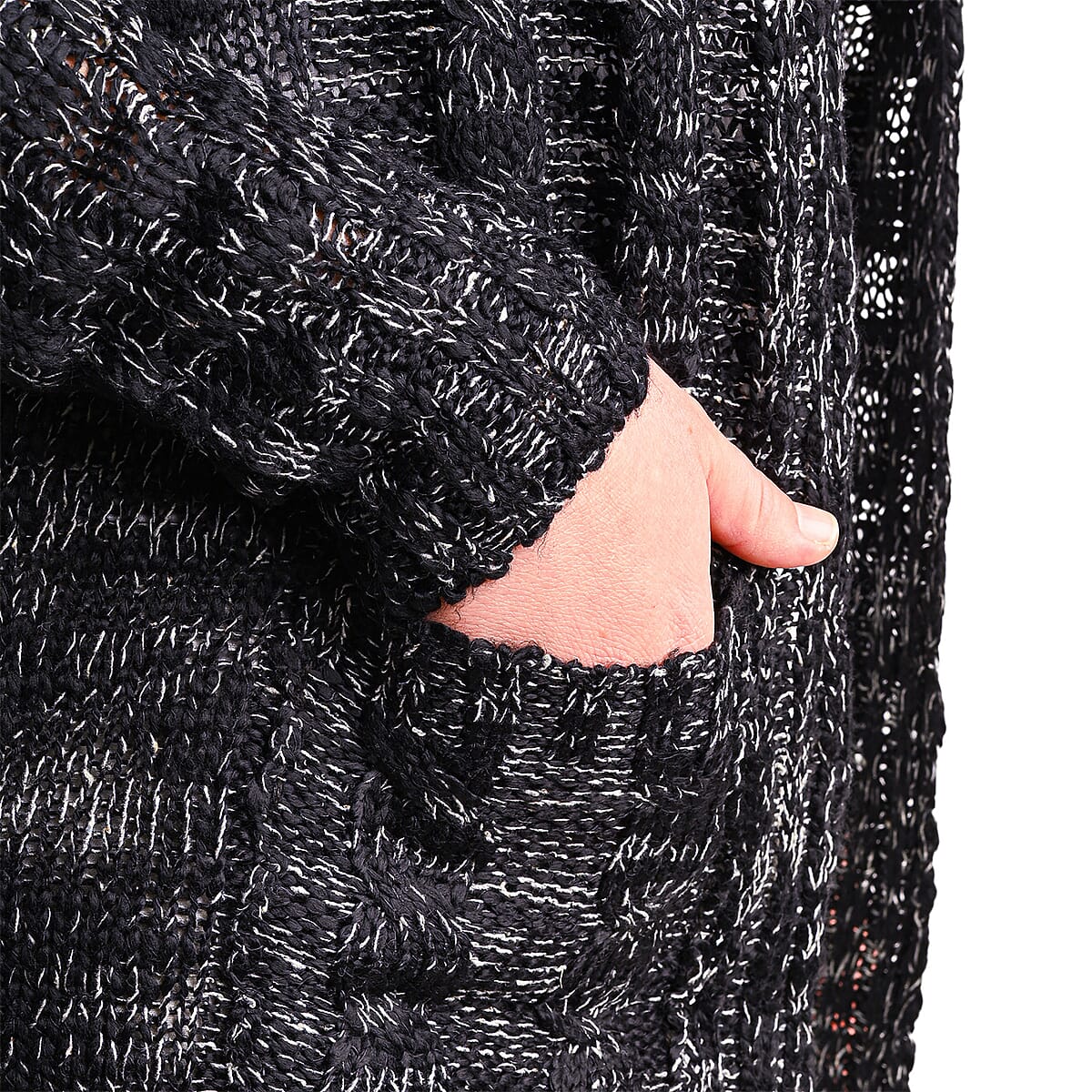 Love Ryan Black Cardigan M image number 4