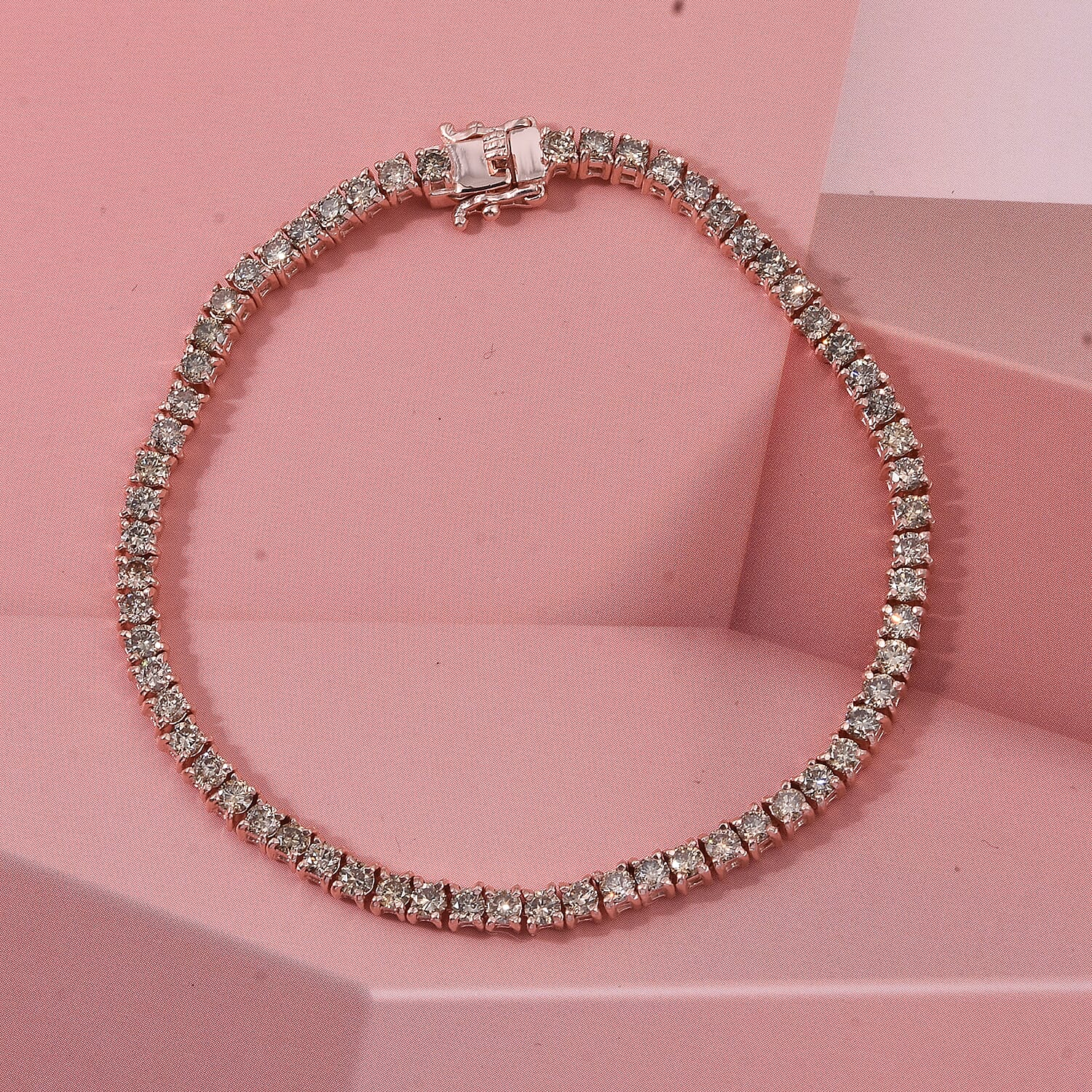 Champagne/Champagne Diamond/Sterling Silver / 6.5 Inches - Product card gallery slide 2 (10178792554809)