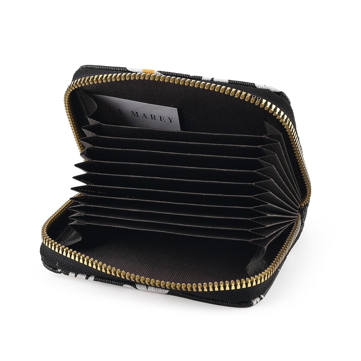La Marey Black Daisy Print 3pcs Wallet Gifts Set - Crossbody Bag, Wallet and Card Holder image number 6