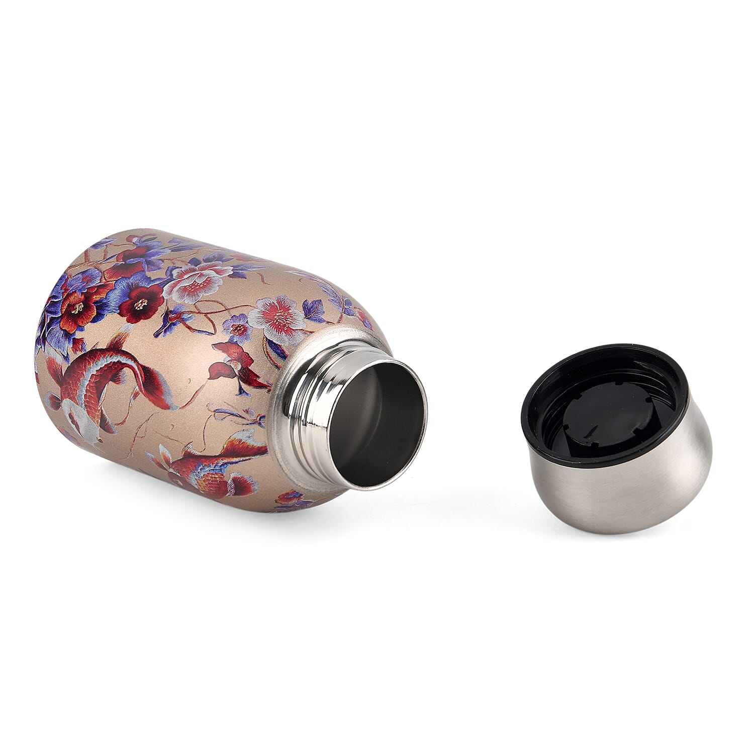 Livmore Fish Pattern 260ml Double Wall Stainless Steel Water Bottle
