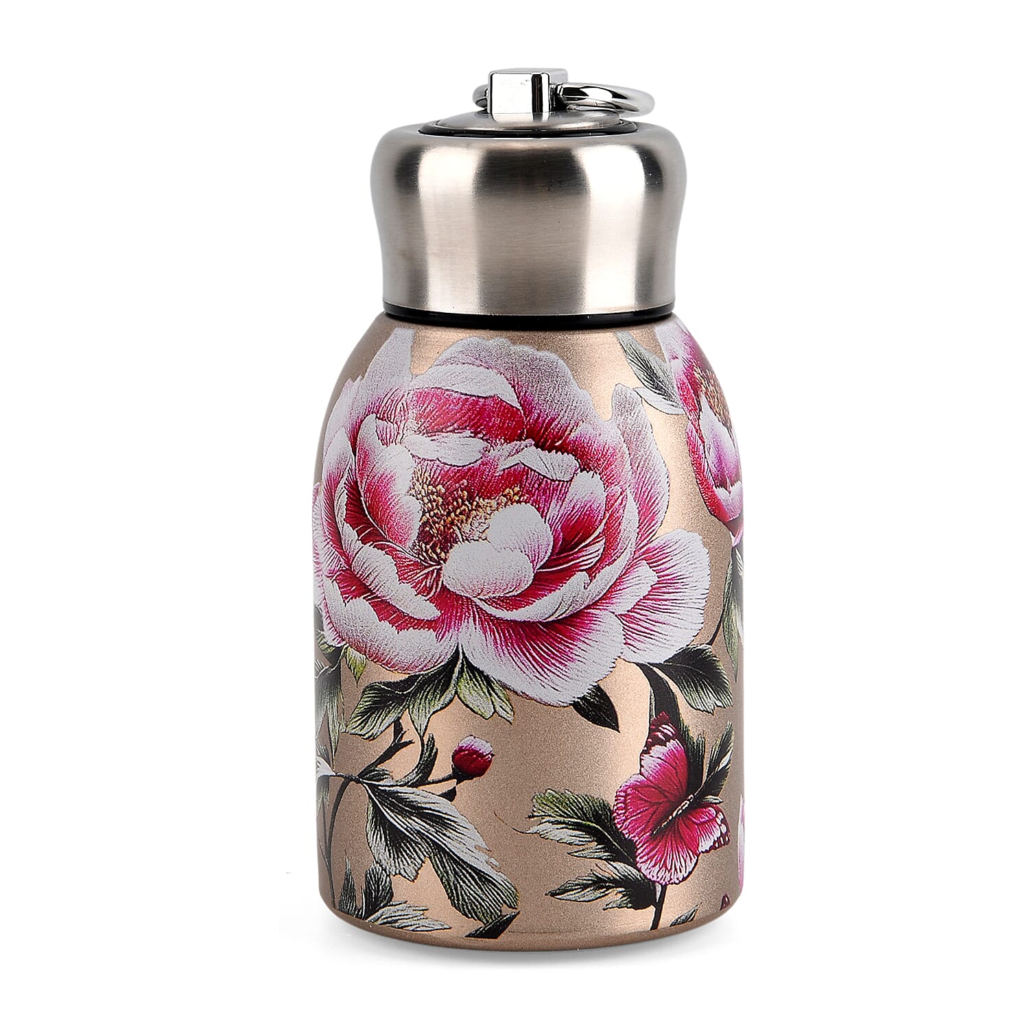 Livmore Flower Pattern 260ml Double Wall Stainless Steel Water Bottle