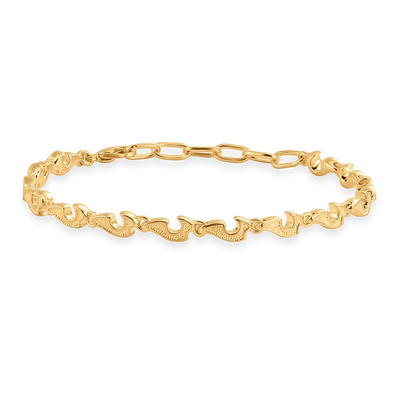 EverTrue Bronzella Collection Bracelet in 18K YG Plated (6.50-7.50In)