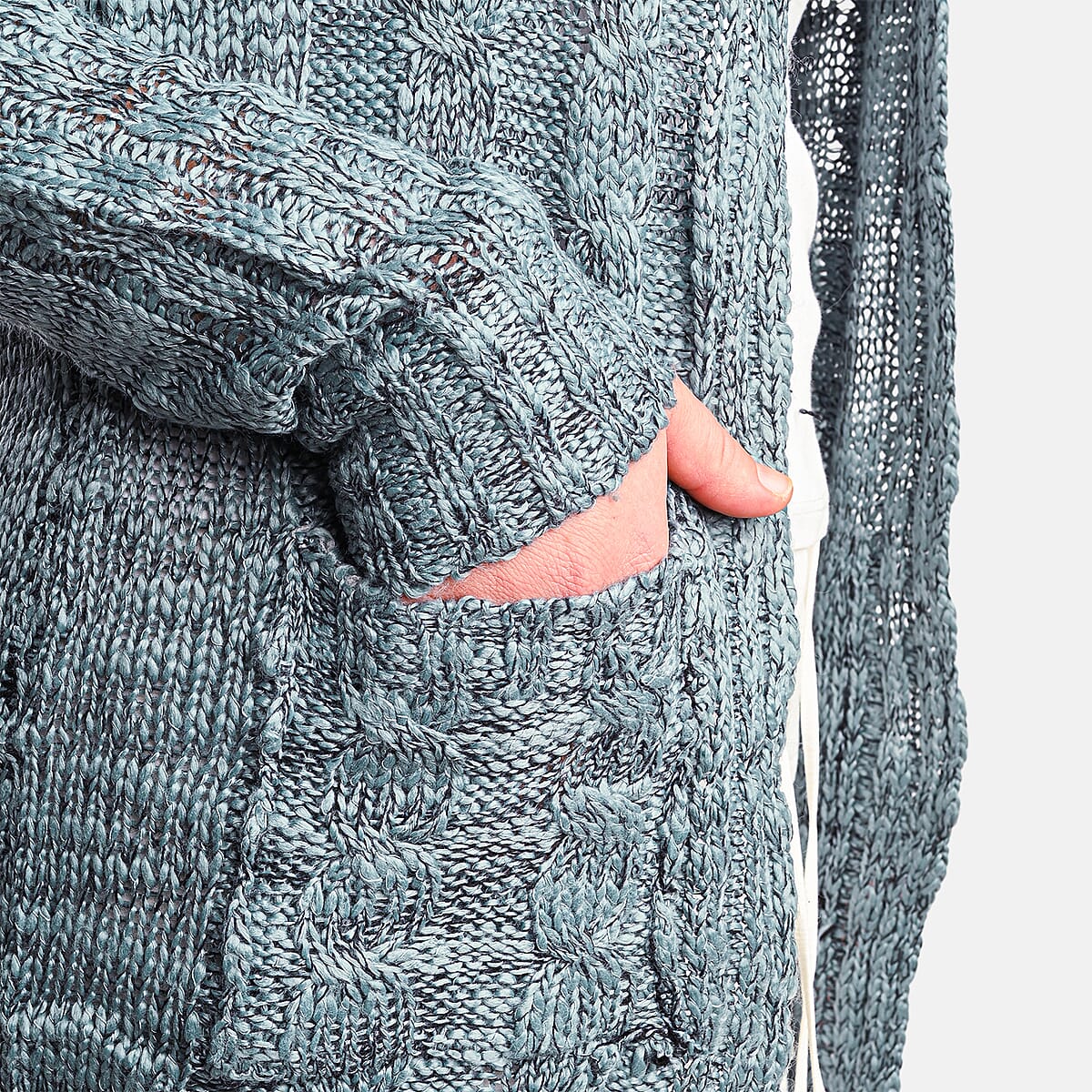 Love Ryan Olive Cardigan M image number 4