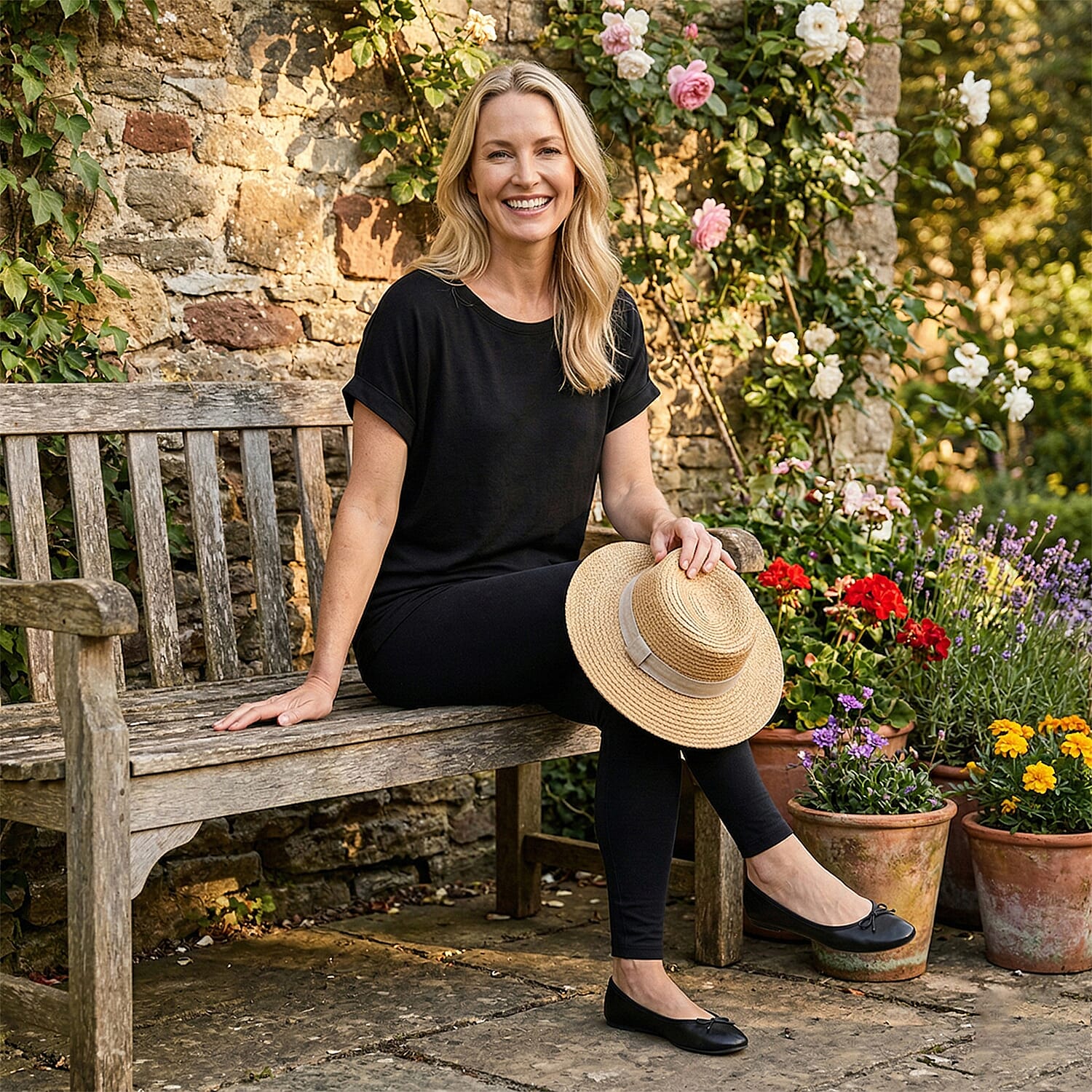 One Legend Black Dolman Top M
