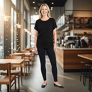 One Legend Black Dolman Top M