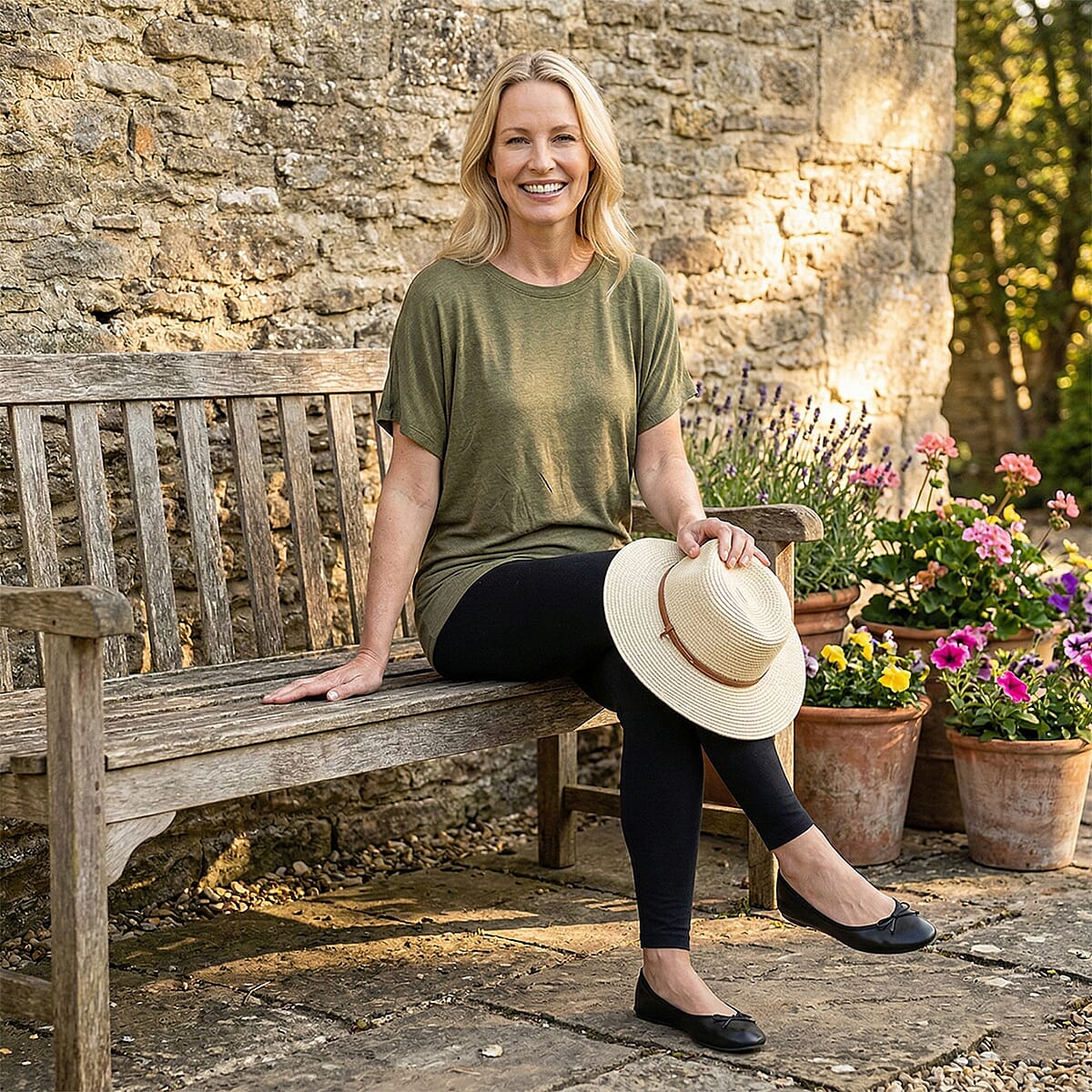 One Legend Olive Dolman Top M image number 1