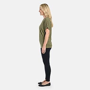 One Legend Olive Dolman Top XL