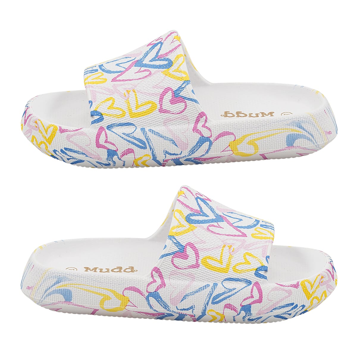 Mudd Ladies Heart Eva Slides 6 image number 5