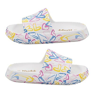 Mudd Ladies Heart Eva Slides 6