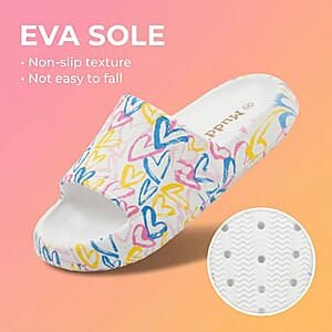 Mudd Ladies Heart Eva Slides 8