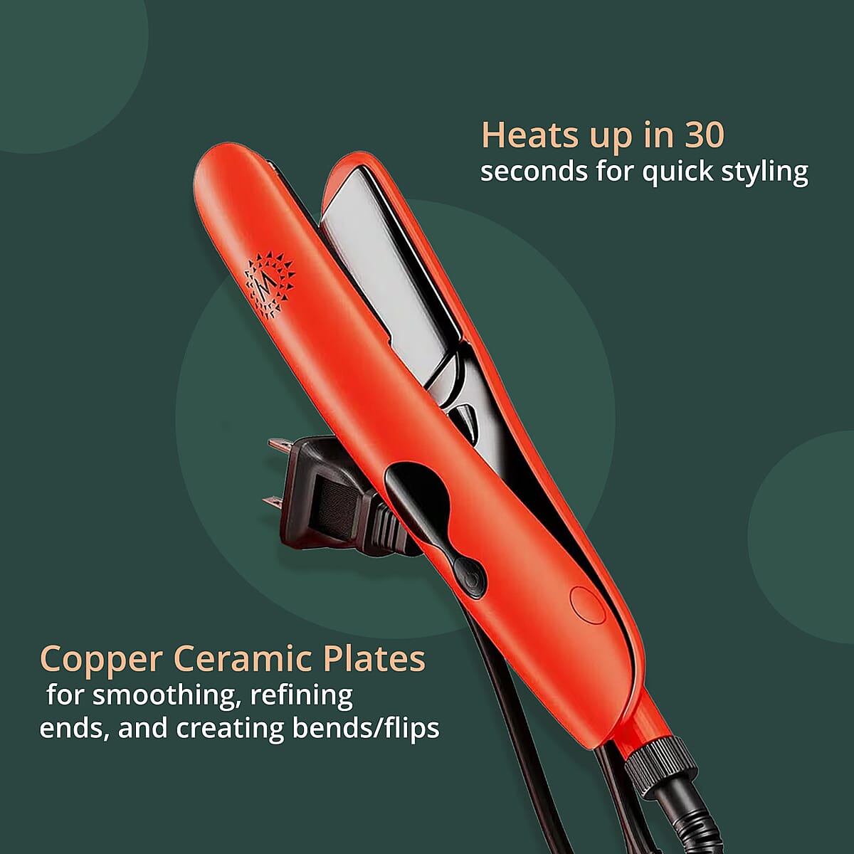 Malina Professional Hair Straightener (M365) image number 4