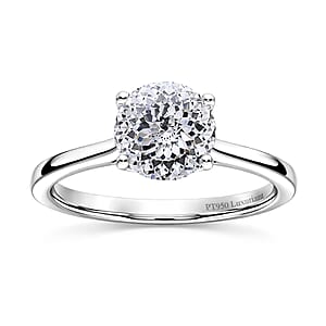 IGI Certified Luxuriant Lab Grown Diamond E-F VS 2.00 ctw Solitaire Ring in 950 Platinum (Size 6.0) 4.70 Grams