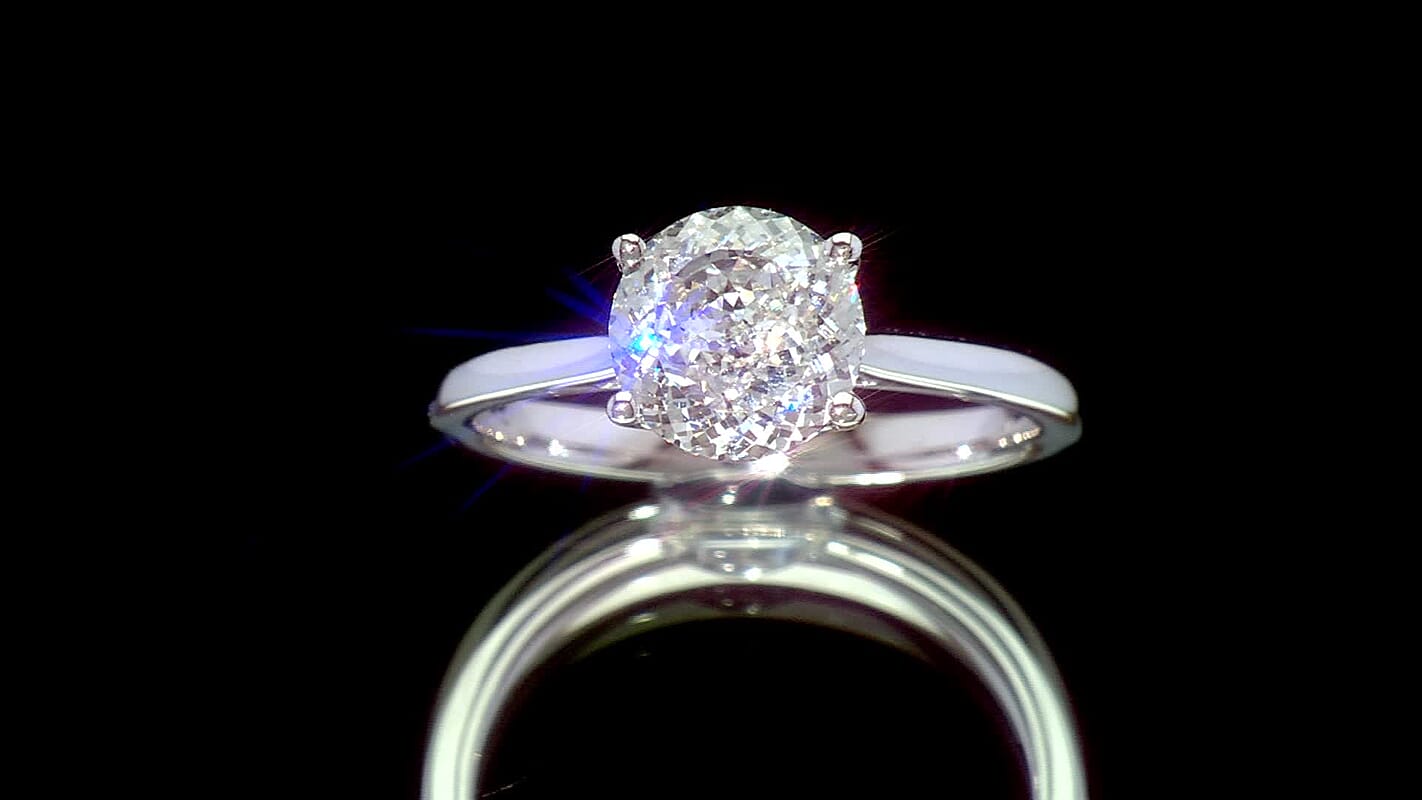 IGI Certified 950 Platinum Luxuriant Lab Grown Diamond (E-F, VS) Ring (Size 6.0) (4.70 g) 2.00 ctw