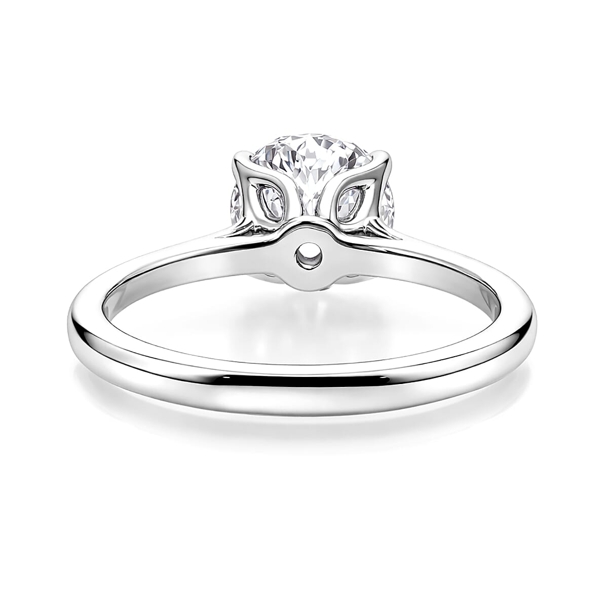 IGI Certified Luxuriant Lab Grown Diamond E-F VS 2.00 ctw Solitaire Ring in 950 Platinum (Size 8.0) 4.70 Grams image number 4