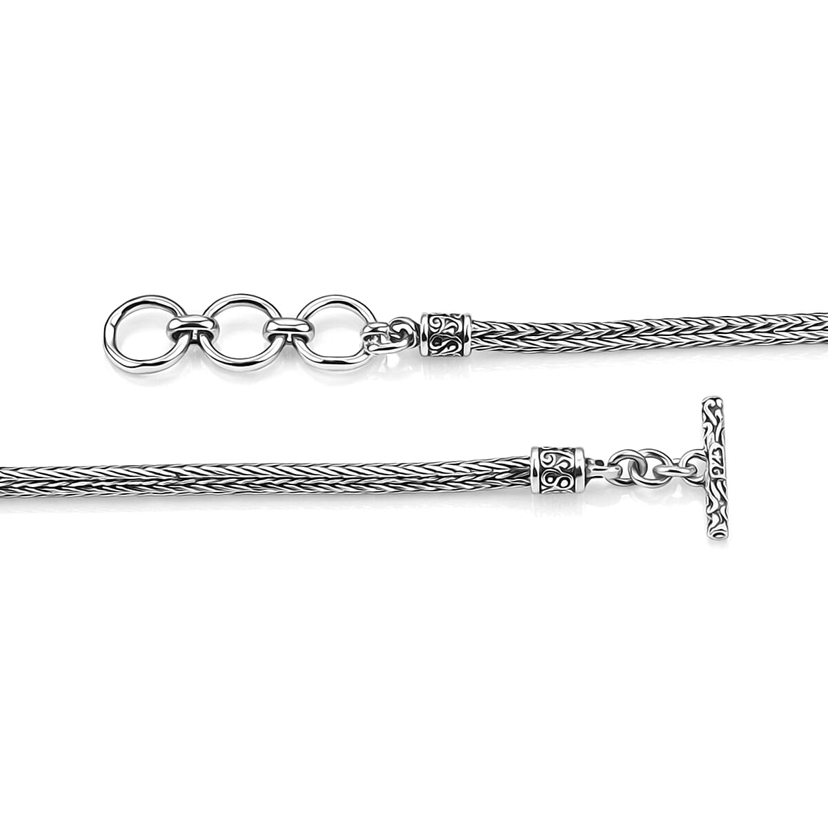 D'Joy Bali Legacy Dragon Bracelet in Sterling Silver (6.50-8.0In) 12.70 Grams image number 4