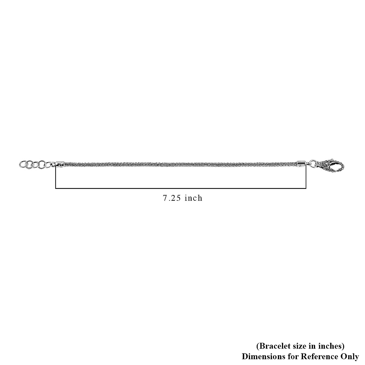 D'Joy Bali Legacy Tulang Naga Bracelet in Sterling Silver (7.25 In) 7.35 Grams image number 4