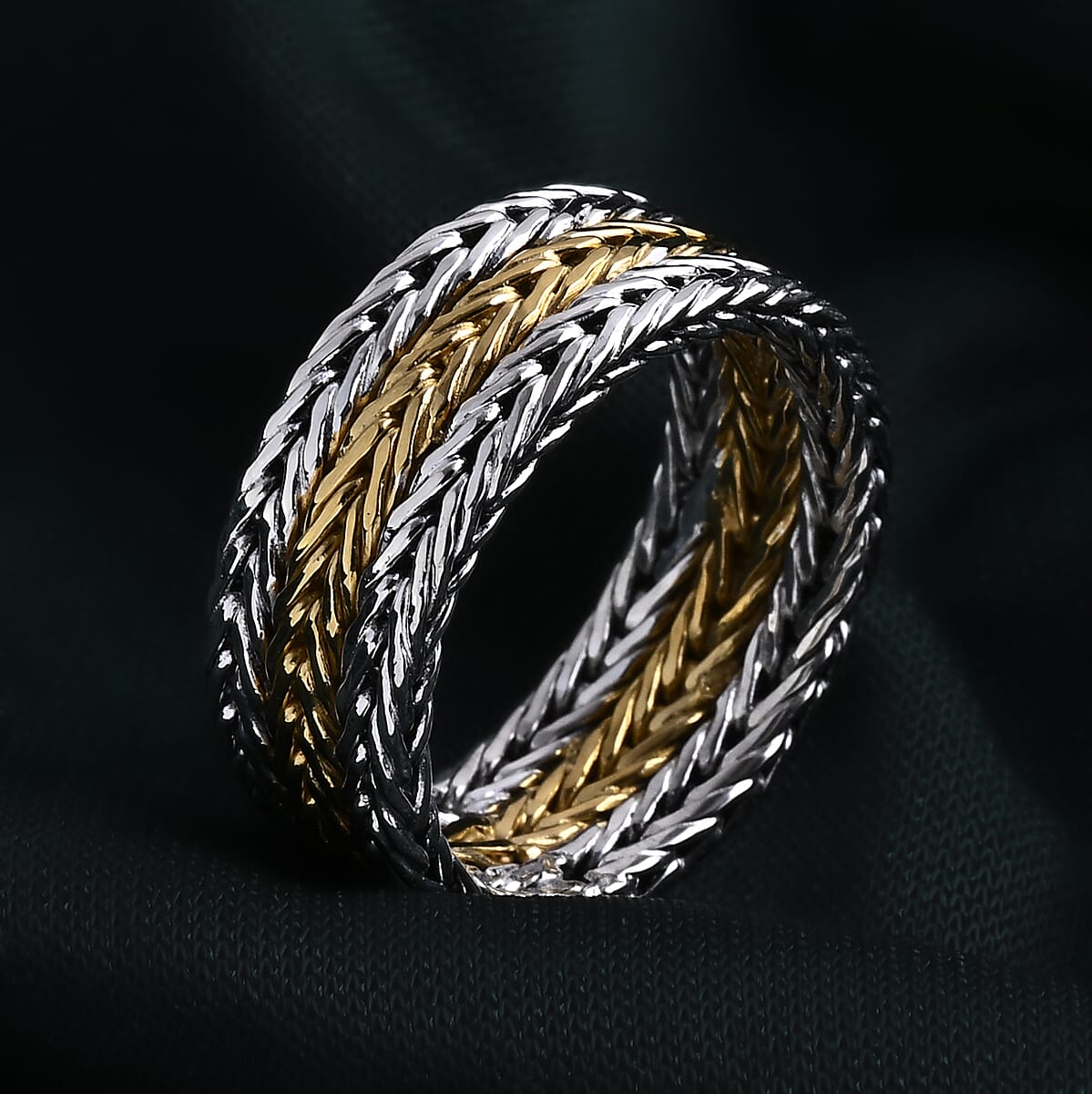 D'Joy Bali Legacy Tulang Naga Ring in 22K Vermeil YG and Sterling Silver (Size 10.0) 7.90 Grams image number 1