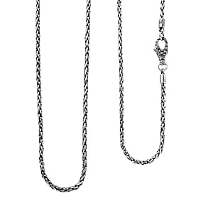 D'Joy Bali Legacy Padian Chain Necklace in Sterling Silver (20 Inches) 18.15 Grams